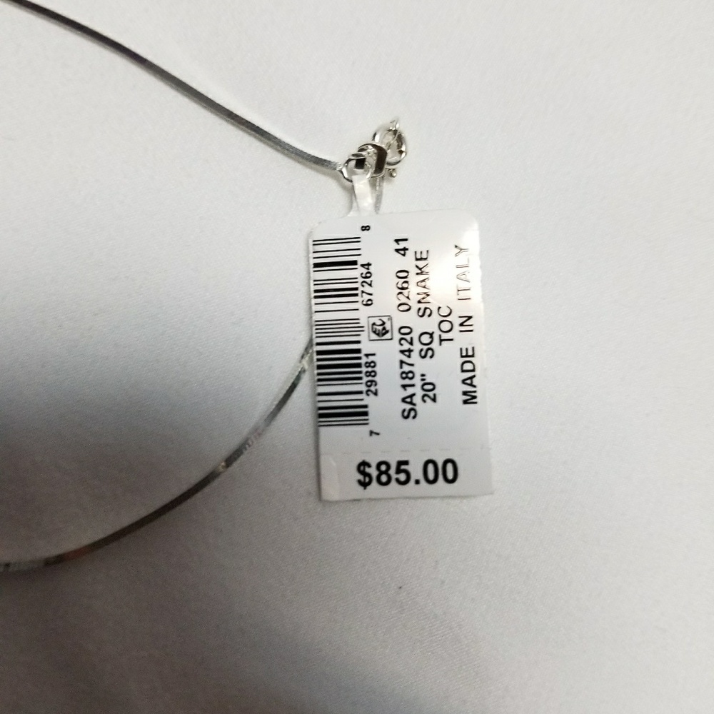 20" .925 Sterling Silver Giani Bernini Necklace
